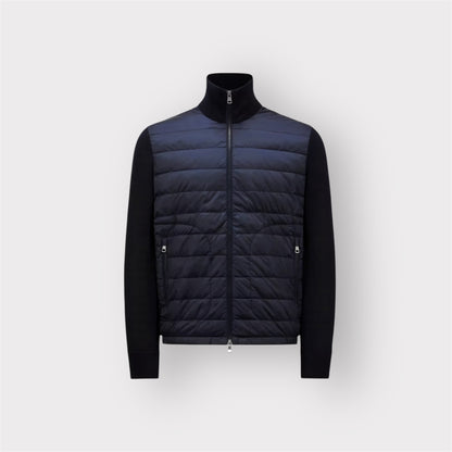 Padded Zip-Up Cardigan