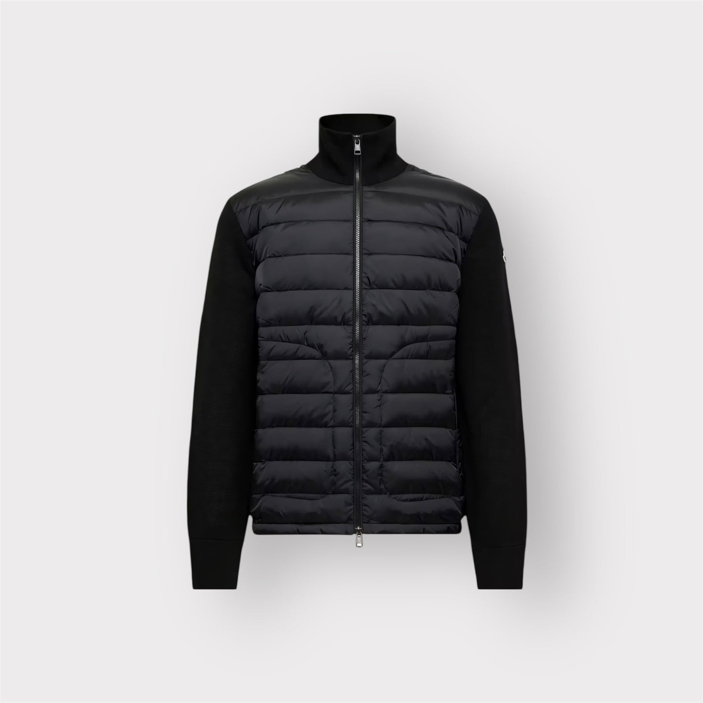 Padded Zip-Up Cardigan